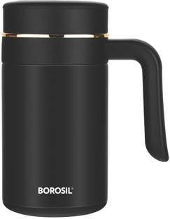 BOROSIL Klassic Super Insulated Mug Travel Coffee ,8 Hrs Hot and 13 Hrs Cold 540 ml Flask