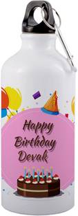 sublix birth day Devin with cake, bal_Alluminium bottle1313 600 ml Sipper