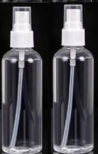 EverGlam 100ml Clear Empty Plastic Mini Travel Bottle Set, Small Refillable Bottel 200 ml Bottle