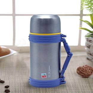 Kookee Stainless Steel Insulated double wall Flasks with Leak-proof Lid (QE-5031) 1200 ml Flask