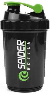 Sitrus Spider Gym Sipper Protein Shaker Water Bottle BPA Black Color 500 ml 500 ml Shaker