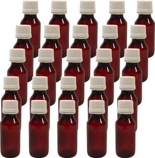 PATCO 30ml Empty Amber PET Syrup Bottles Amber - White Seal Caps 30 ml Bottle