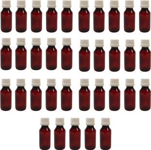 PATCO 60ml Empty Amber PET Syrup Bottles Amber - White Seal Caps 60 ml Bottle