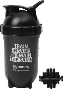 Nutrigize Leakproof Protein Shaker for Gym Sipper Bottle with Mixing Ball 500 ml Shaker