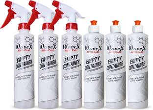 Wavex Empty Container Bottles (3 Spray Containers + 3 Pull Push Containers) 350 ml Bottle