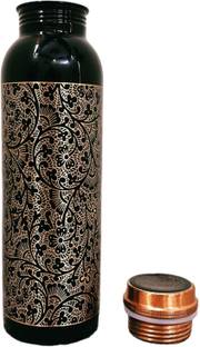 KC Pure Copper Water Bottle Antique Designer with Health Benefits 1000 ml Bottle