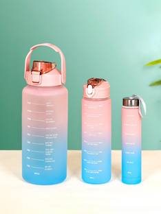 Nestasia Sporty Motivational Water Bottles Set Of 3 2000 ml Bottle