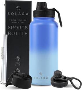 Solara Vacuum Insulated Stainless Steel Water Bottle for Hot and Cold, Wave 1000 ml Bottle