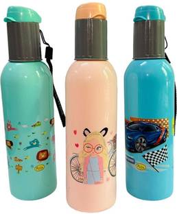 NIVO Plastic Water Bottle for Gym School Office Travel Gift Set 500 ml Bottle