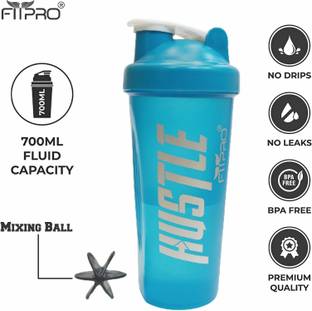 FitPro Gym Shaker Bottle, Shaker Bottles for Protein Shake 100% Leakproof 700 ml Shaker 700 ml Shaker