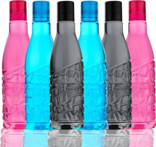 CONQUER Zigzag Design Stylish Water Bottle Set for Home Office School Fridge 1000 ml Bottle