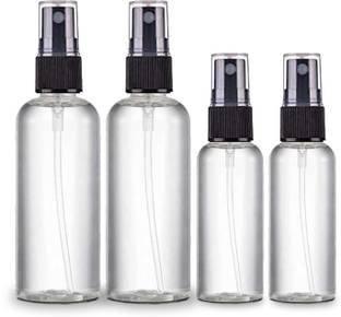 ON GATE Clear Empty Fine Mist Plastic Mini Travel Bottle Set 100 ml Spray Bottle