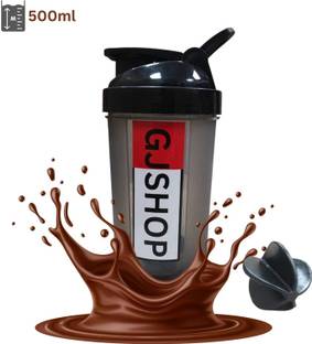 GJSHOP Plastic Shakers For Protein Shake Bottle Gym Shaker Bottle 500 ml Plastic Shaker