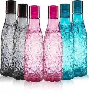 prayati Stylish crystal design fridge water bottle set for multipurpose use 1000 ml Bottle