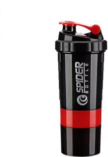 Shezari Gym Shaker with Storage Compartments and Mixing Ball 500 ml Plastic Shaker