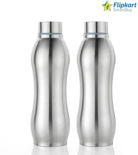 Flipkart SmartBuy DESIGNER SINGLE WALL STAINLESS STEEL WATERBOTTLE LEAK-PROOF WATERBOTTLE 1000 ml Bottle