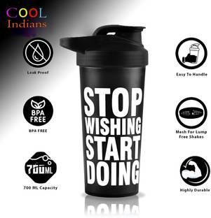 FIT FOCUS FITFOCUS_101_Premium Sports Combo Of Gym Shaker Bottle With Blender ball. 700 ml Shaker