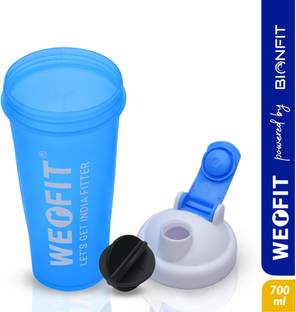 WErFIT Shaker Bottles For Protein Shake Gym Sipper Bottle for Men Women Boys Girls 750 ml Plastic Shaker