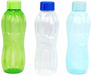 Signoraware Drinking Water Container Refrigerator Fridge Storage Set with Fliptop Cap Strap 500 ml Plastic Bottle