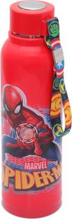 JAYPEE Steel Spider Man Hot & Cold Bottle for School Kids with Strap 690 ml Red 690 ml Bottle