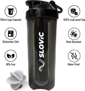 SLOVIC Leak-Proof Gym Shaker | Protein Shaker with Typhoon Blender | BPA-Free 700 ml Shaker