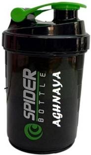 AGHNAYA Shaker Bottle with Whisk Ball Gym 750 ml Shaker Black, Plastic 750 ml Plastic Shaker