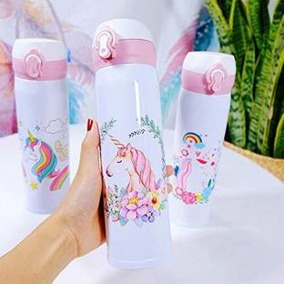 Iktu Hot & Cold SUS304 Stainless Steel Unicorn Water Bottle Vacuum Insulated Flask 500 ml Flask