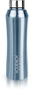 AQUENCH RUSH 1L Stainless Steel Metallic Blue Coloured Water Bottles 1000 ml Bottle