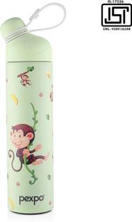 pexpo Pico Art 500, Hot&Cold Stainless Steel Kids Water bottle UV Printed, Thermosteel 470 ml Flask