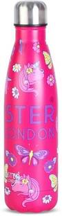 hamster london Holo Neon Pink Unicorn Theme Stainless Steel Insulated Water Bottle |Hot & cold 500 ml Flask