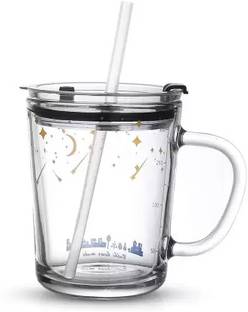 Nipun Solutions Deli 300ml printed sipper 470 ml Glass Shaker