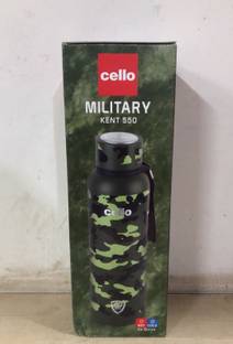 cello MILITARY KANT 550ML BOTTLE GREEN AND BLACK 550 ml Flask