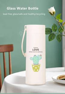 kishna Plant Glass Water Bottle 500 ml Water Bottle