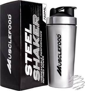 MuscleFood 750 ml Stainless Steel Shaker