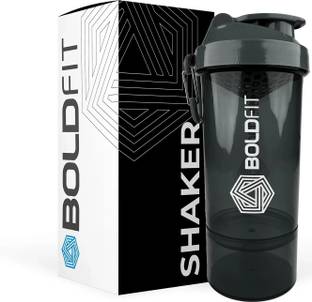 BOLDFIT Shaker Bottle For Protein Shake Sipper Bottles For Men Women Gym Supplement Shaker 600 ml Plastic Shaker