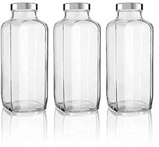 CROCO JAR 1000 ml Glass Bottle With Drinking Glass