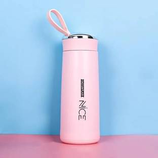 xwipe Nice Water Bottle 400ml,Glass Inner Liner With Plastic Shell Bottle(Boys &Girls) 400 ml Flask