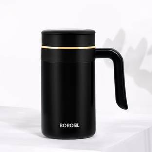 BOROSIL Hydra Klassic Super Insulated Travel Coffee/Tea Mug, 8 Hrs Hot and 13 Hrs Cold 540 ml Flask
