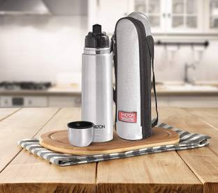MILTON Flip lid 500 Thermosteel Water Bottle, ISI Certified, 24 Hr Hot and Cold 500 ml Flask
