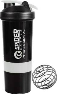 FIT FOCUS Gym Protein Shaker Bottle Drinking Bottle for Gym and Workout with Mixer Ball 500 ml Shaker