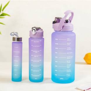 RBM Motivational bottle pack of 3 with time marker 3500 ml Bottle