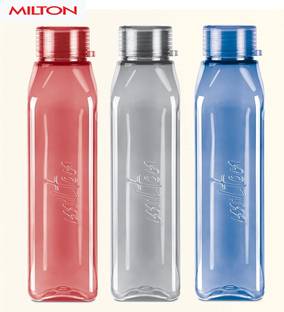 MILTON PRIME Reusable Plastic Fridge Bottle Set, Bottles for Travel, Work 1000 ml Bottle