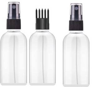 EverGlam Hair Root Bottle For Hair Oil 50 ml Each (1pc Comb Mist)+(2pc Black Mist) 150 ml Spray Bottle
