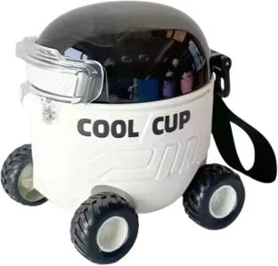 MZ 550ml Cool Cup Sipper with Creative Mars Cartoon Car Design & Removable Straw 550 ml Sipper