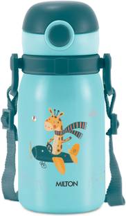 MILTON Companion 300 Insulated One Click Open Flip Lid Water Bottle 275 ml with Straw 275 ml Bottle