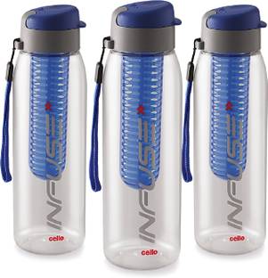 cello Infuse Plastic Water Bottle, 800 ml Plastic Shaker