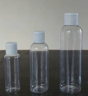 EverGlam Spray Bottles Clear Empty Flip Top Mini Travel Bottle Set 100+50+30ML 180 ml Spray Bottle