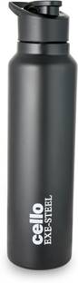 cello Crysta Flip Single Walled Stainless Steel Flask | Leak Proof & BPA Free | 1000 ml Bottle