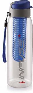 cello Infuse Plastic Water Bottle, 800 ml,Blue 800 ml Plastic Sipper