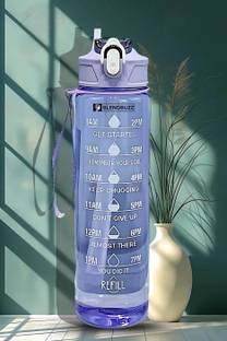 Blend Buzz 1L Gym Sipper Bottle | Leakproof Cap | BPA Free | Sports, Yoga & Daily Hydration 1000 ml Sipper